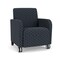 Lesro Siena Lounge Reception Guest Chair w/ Front Casters, 27 in W 29.5 in L 32.5 in H SN1101 - alternate 1